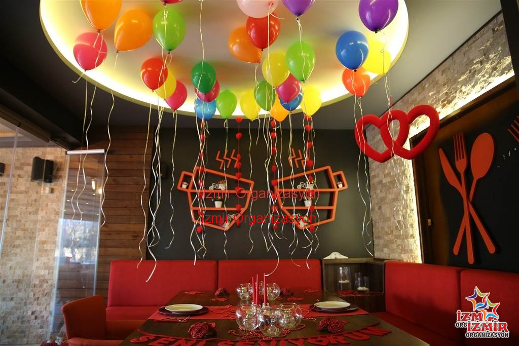 Uçan Balon Süsleme, Işıklı Balon, İzmir Organizasyon
