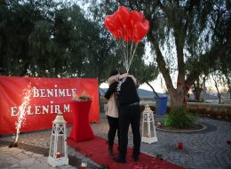 Romantik Evlilik Teklifi Organizasyonu Alaçatı