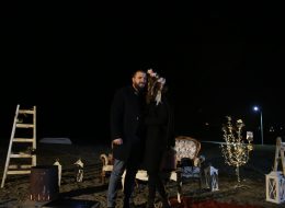 Kumsalda Romantik Evlilik Teklifi Organizasyonu