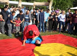 Rakibin Sumo Güreşi Parkurunda Zemin Dışına Çıktığı An