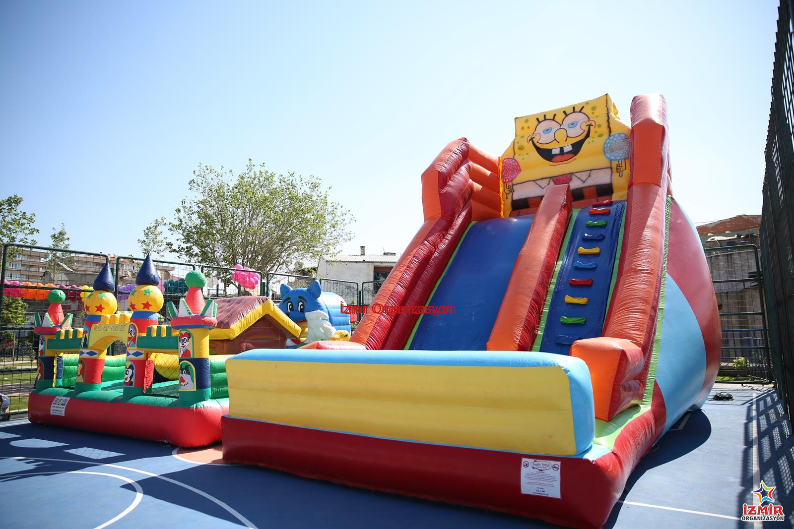 Sünger Bob Şişme Kaydırak Kiralama İzmir