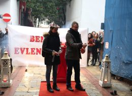 Tarihi Asansör’de Evlenme Teklifi Organizasyonu